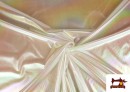 Tissu Organza Lamé Irisé Brillant couleur Blanc