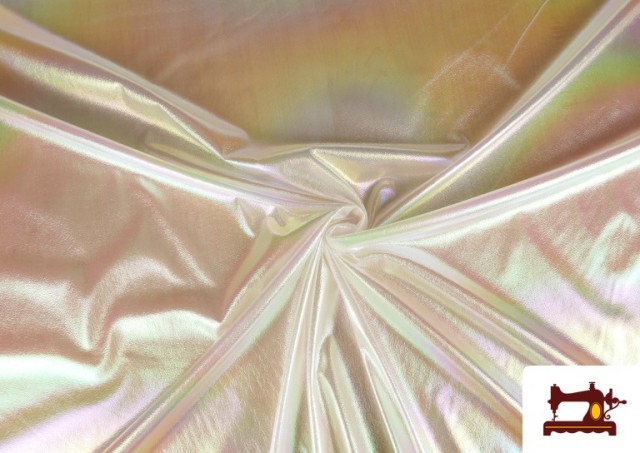 Vente en ligne de copy of Tissu Foamé Satinette Couleur Fushia couleur Blanc