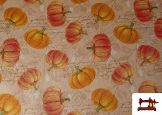 Acheter Tissu Toile Imprimée Citrouilles