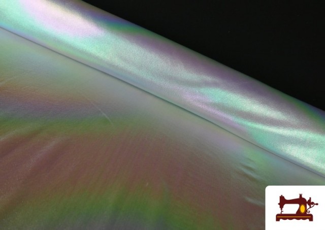 Acheter Tissu Organza Lamé Irisé Brillant couleur Bleu