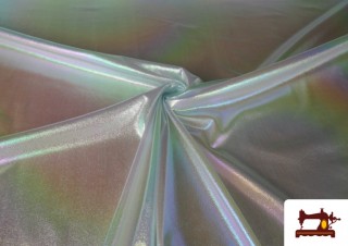 Tissu Organza Lamé Irisé Brillant couleur Bleu