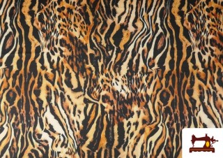 Acheter Tissu Jersey Élastique Imprimé Tigre Animal Print