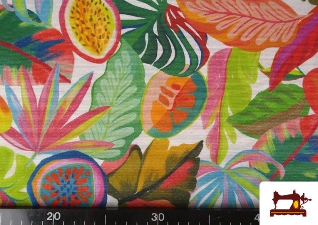 Acheter en ligne Tissu Toile Tropicale Fruits Largeur 280 cm