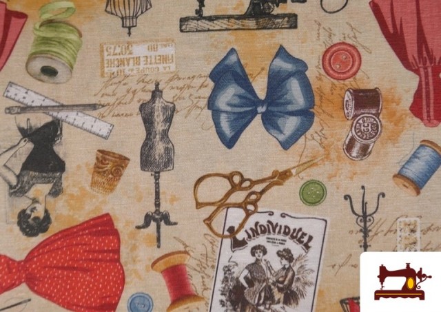 Acheter Tissu Toile Imprimée Couture Largeur 280 cm