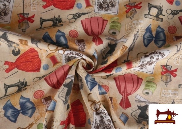 Vente en ligne de copy of Tissu en Canvas avec Imprimé Mandala Rouge