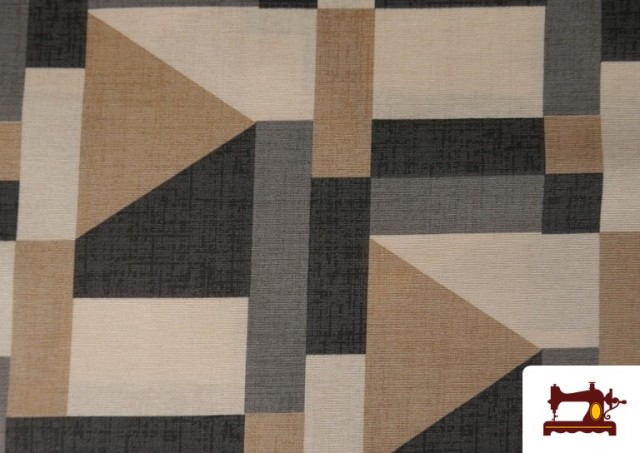Acheter en ligne Tissu Toile De Loneta Abstraite Beige