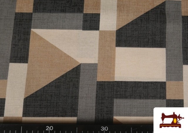Vente en ligne de Tissu Toile De Loneta Abstraite Beige