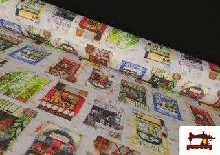 copy of Tissu en Canvas avec Imprimé Mandala Rouge