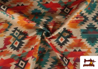 Vente en ligne de copy of Tissu en Canvas avec Imprimé Mandala Rouge