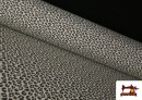 Acheter Tissu en Canvas Imprimé Léopard Écru 140 cm