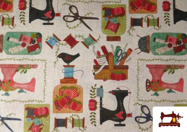 Vente de Tissu en Canvas avec Imprimé Couture