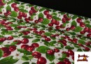 Tissu en Canvas Imprimé avec Cerises