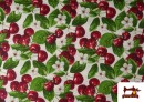 Acheter Tissu en Canvas Imprimé avec Cerises