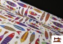 Tissu en Canvas avec Imprimé Poissons Amusants