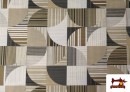 Acheter Tissu en Canvas Géométrique Beige