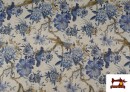 Acheter Tissu en Canvas avec Oiseaux Bleus