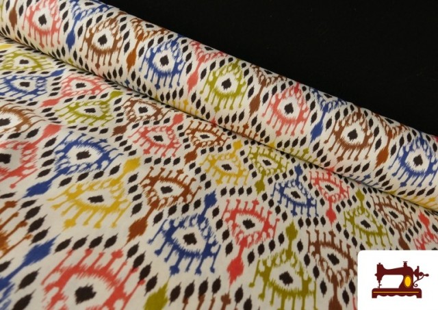 copy of Tissu Rouge à Pois Noirs couleur Jaune
