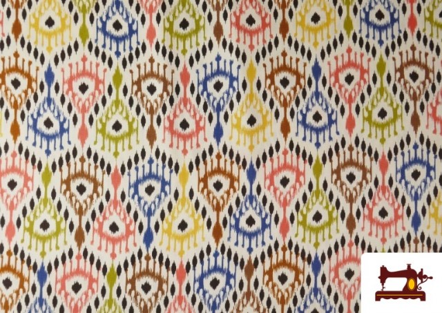 copy of Tissu Rouge à Pois Noirs couleur Jaune