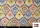 Vente de copy of Tissu Rouge à Pois Noirs couleur Jaune