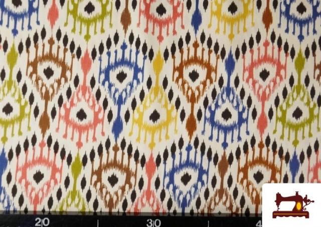 Vente de copy of Tissu Rouge à Pois Noirs couleur Jaune