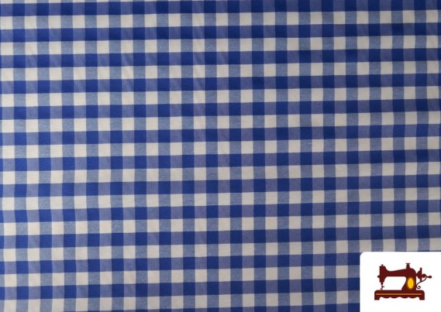 copy of Tissu Antitaches à Carreaux Classiques Rouges pour Linge de Table couleur Bleu