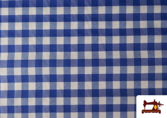 copy of Tissu Antitaches à Carreaux Classiques Rouges pour Linge de Table couleur Bleu