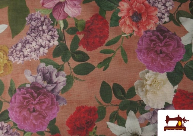 Acheter Tissu Loneta Fleurs Vintage