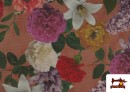 Vente de Tissu Loneta Fleurs Vintage