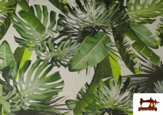 Acheter Tissu d’Ameublement Déperlant Motif Tropical