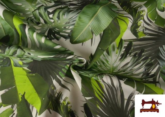 Tissu d’Ameublement Déperlant Motif Tropical