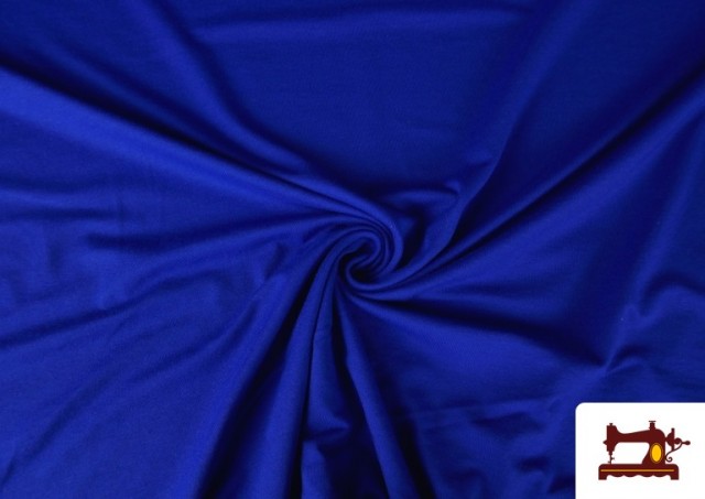 Acheter Tissu Maille Viscose Uni de Couleurs couleur Gros bleu