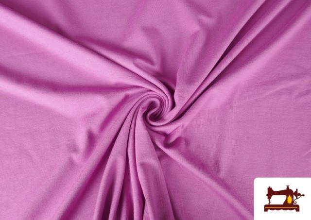 Vente de Tissu Maille Viscose Uni de Couleurs couleur Rosé