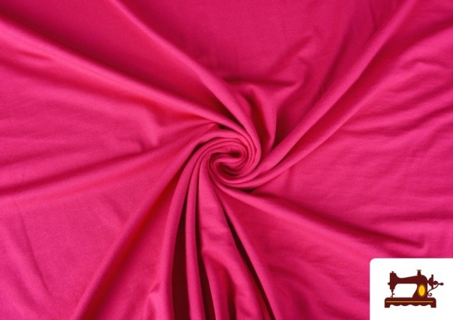Vente en ligne de Tissu Maille Viscose Uni de Couleurs couleur Fuchsia