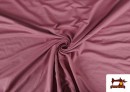 Tissu Maille Viscose Uni de Couleurs couleur Rose avec Nuances