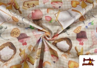 copy of Tissu en Canvas Imprimé avec Orchidées et Papillons