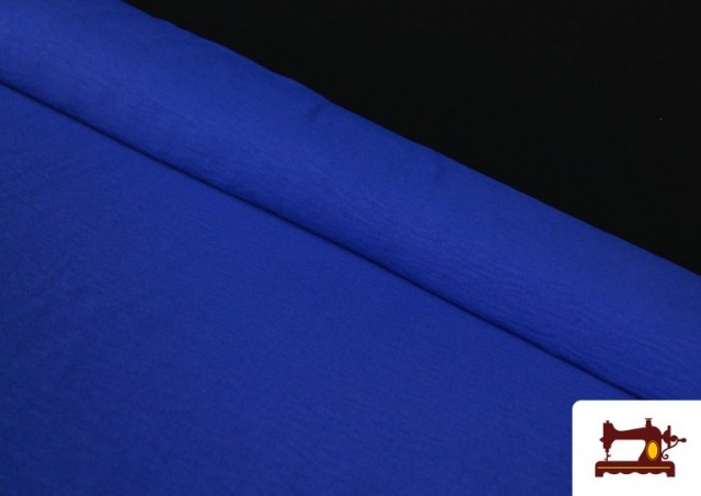 copy of Tissu Froissé avec Imprimé Multicolore couleur Gros bleu