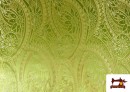 Acheter copy of Tissu Fuchsia Brocart Brillant Argenté couleur Vert