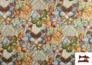 Tissu en Gobelin Tissé avec Papillons
