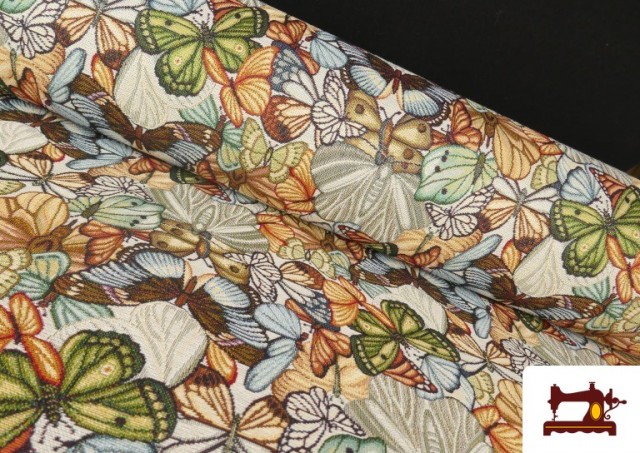 Acheter Tissu en Gobelin Tissé avec Papillons