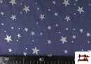 Vente de Tissu Jean Denim avec Étoiles à Paillettes