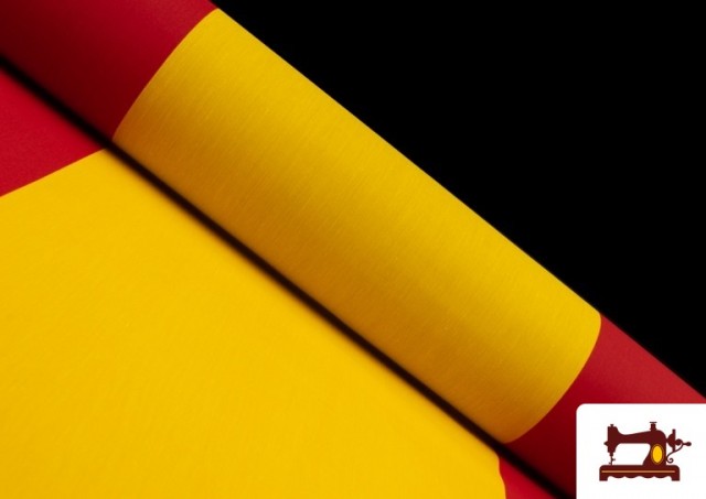 Acheter Tissu de Drapeau Espagne - Largeur 40 cm