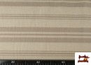 Vente en ligne de Toile Panama Imprimé Rayures Variées couleur Bronzé