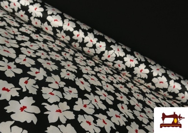 copy of Tissu Rouge à Pois Noirs