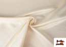 Acheter Tissu Satin Mariée en Polyester couleur Écru