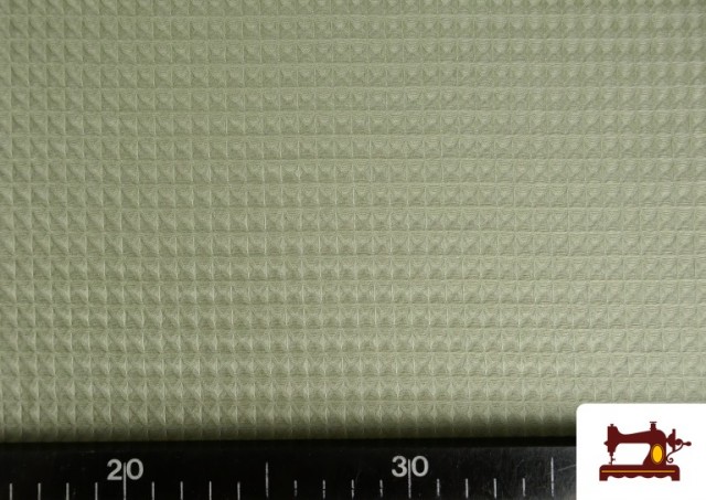 Vente en ligne de Tissu en Waffle/Gaufre de Couleurs couleur Vert mer