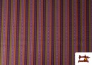 Acheter Tissu en Coton Imprimé à Rayures Colorées
