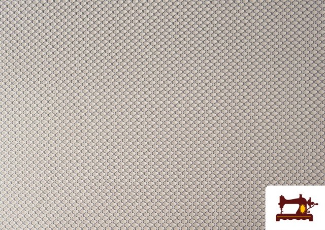 Acheter en ligne Tissu maille 3D Nid d'abeille Mesh Couleurs couleur Blanc