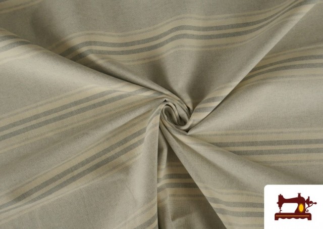 Vente en ligne de Tissu Loneta Panamá Imprimé couleur Gris clair