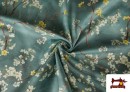 Vente en ligne de Tissu d'ameublement déperlant à motif floral amandier