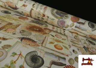 Tissu Toile Imprimée Motifs de la Mer